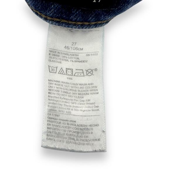 Banana Republic Women's High Rise Straight Jeans Size 27 Indigo Medium Wash - Picture 6 of 8